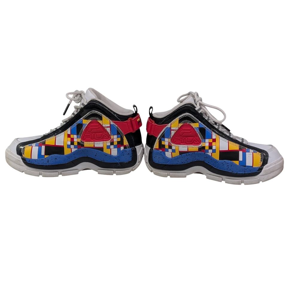 Fila Grant Hill 2 Ludi White Black Gold Classic Athletic Basketball Shoes Boys - Picture 3 of 14